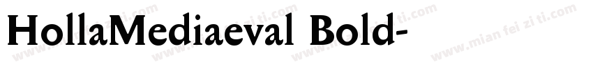 HollaMediaeval Bold字体转换